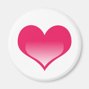 Shining Pink Heart Magnet