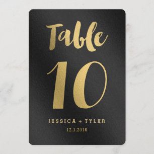 Shining Promise Double Sided Table Number Card