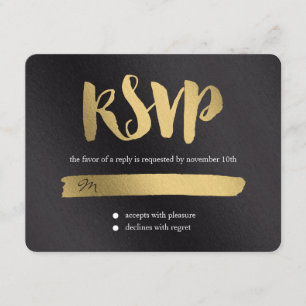 Shining Promise Wedding RSVP Card