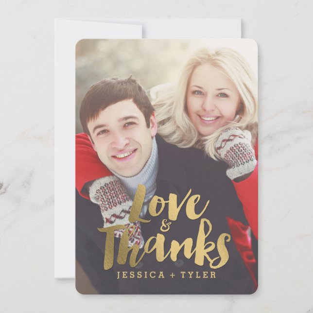 Shining Promise Wedding Thank You Card (Front)