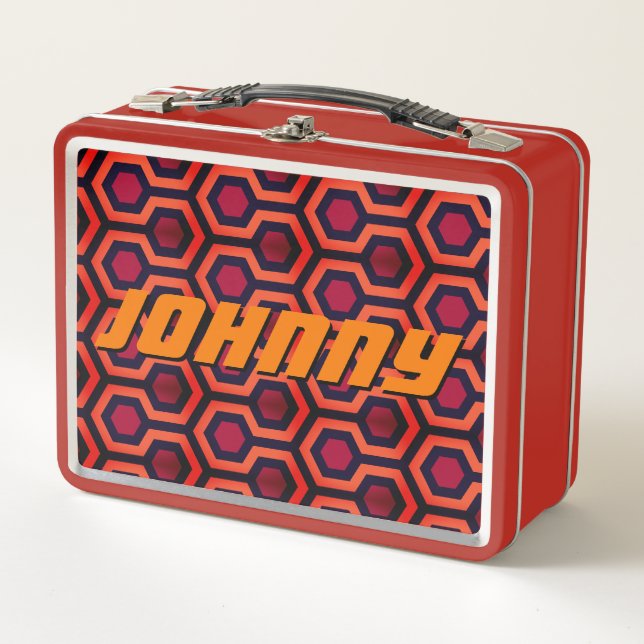 Shining Red Johnny Metal Lunch Box (Front)