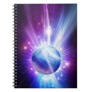 Shining Soccer Ball Football Notebook