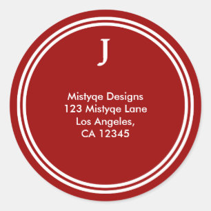 Shining Star Bar/Bat Mitzvah Monogram Stickers