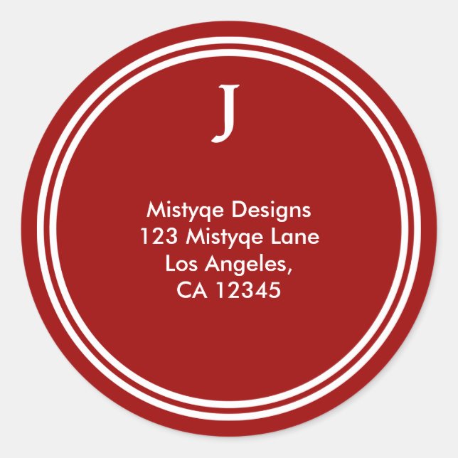 Shining Star Bar/Bat Mitzvah Monogram Stickers (Front)