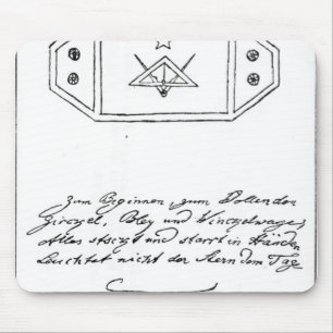 Shining star over square and Compass and lead Mouse Mat