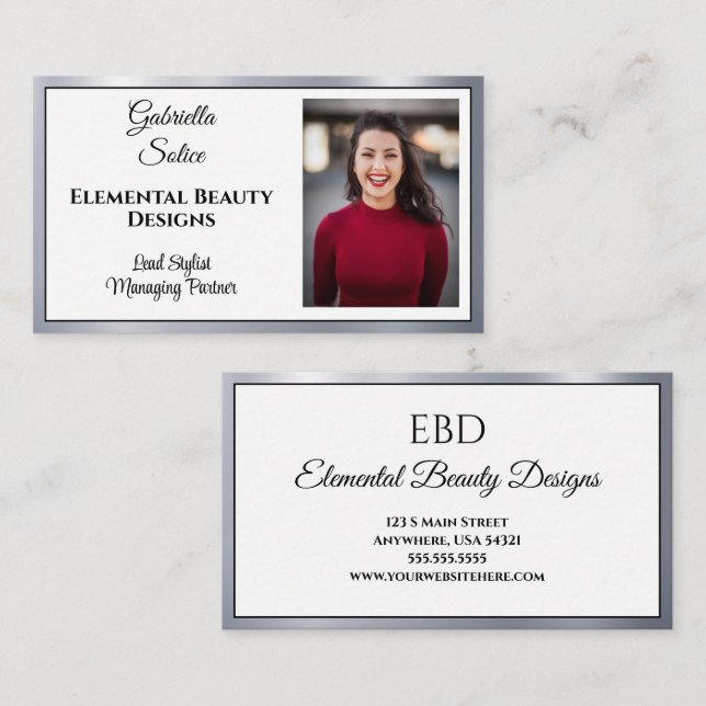 Shining Star Photo Business Card (Front/Back)