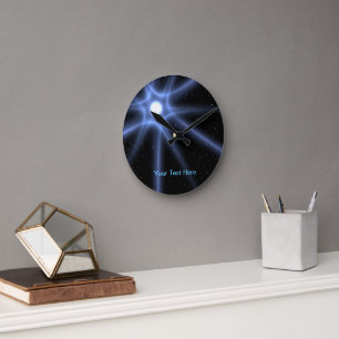 Shining Star Round Clock