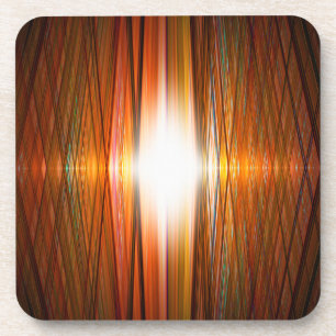 Shining starburst grid coaster
