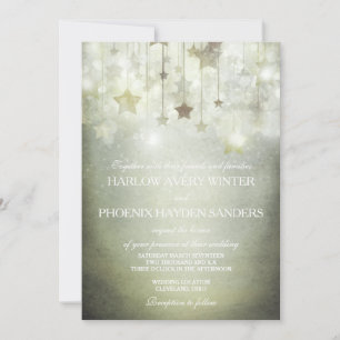 Shining Stars Wedding Invite