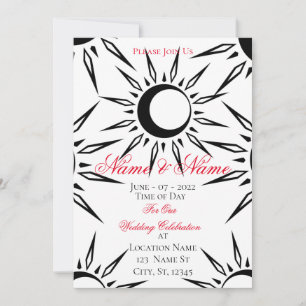 Shining Sun Crescent Moon Thunder_Cove Invitation