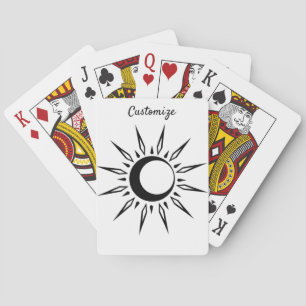 Shining Sun Crescent Moon Thunder_Cove Playing Cards