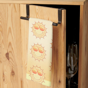 Shining Sun Pattern Tea Towel