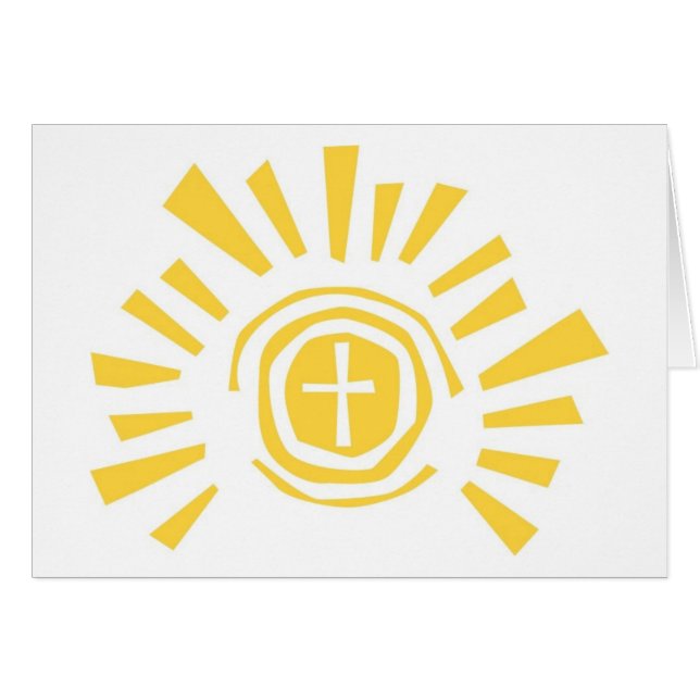 Shining Sun with Cross Cut Out (Front Horizontal)