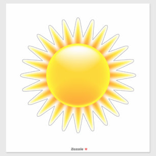 Shining sun yellow orange