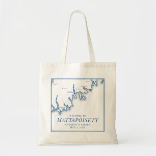 Shining Tides Wedding Favour New Bedford Welcome Tote Bag