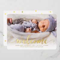Shining Welcome - Baby Birth Announcement