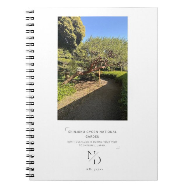 Shinjuku Gyoen National Garden Japanese Style  Notebook (Front)