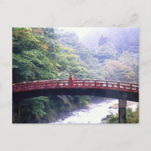 Shinkyo bridge Nikko Japan Postcard