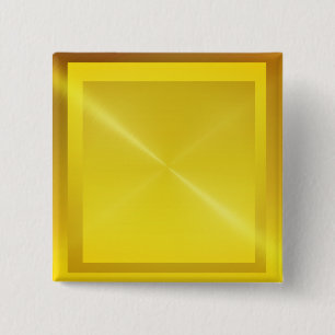 shinning golden look 15 cm square badge