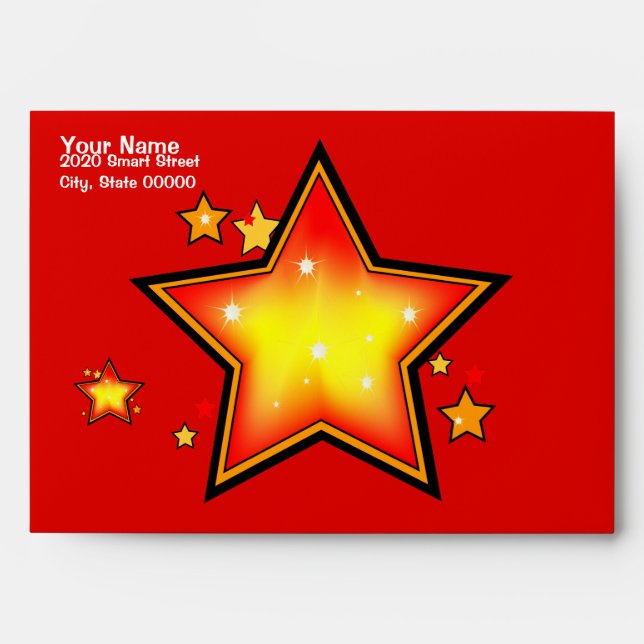 Shinning Star Award Greeting Envelope (Front)