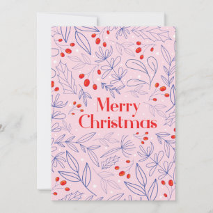 Shinny, colorful, Christmas card flower