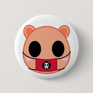 Shino the Squirrel (Head) 6 Cm Round Badge