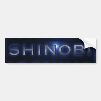 Shinobi Blue Sun Burst Bumper Sticker
