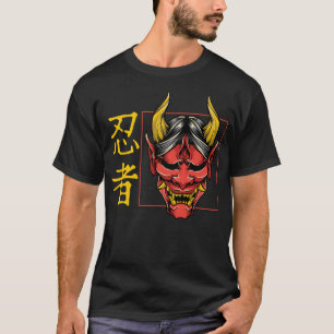 Shinobi Shirt, Japanese Demon Hannya Shinobi Oni T-Shirt