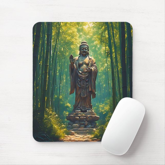 Shinrin no Hotoke (Buddha of the Forest) Mouse Mat (With Mouse)