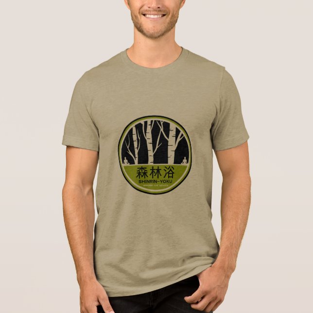 Shinrin Yoku Forest Bathing Tri-Blend Shirt (Front)