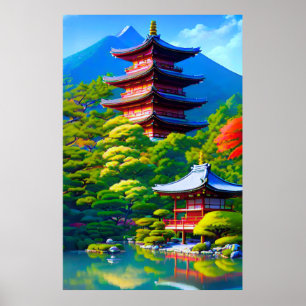 Shinto Serenity: The Garden’s Soul Poster