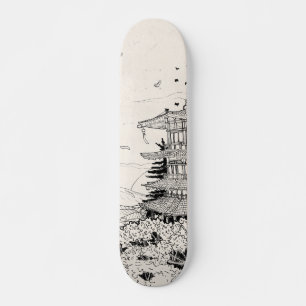 Shinto Shrine Fuji Edo Period Japan Shogun Inspire Skateboard