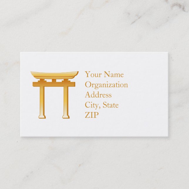 Shinto Symbol Business Card (Front)