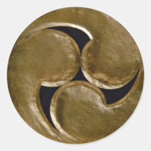 Shinto symbol classic round sticker