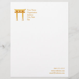 Shinto Symbol Letterhead Design