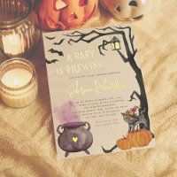 Shiny A Baby Is Brewing Girl Halloween Baby Shower