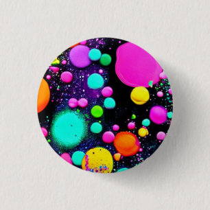 shiny Abstract art 3 Cm Round Badge