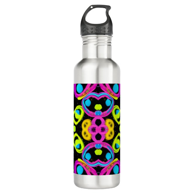 shiny Abstract art 710 Ml Water Bottle (Front)
