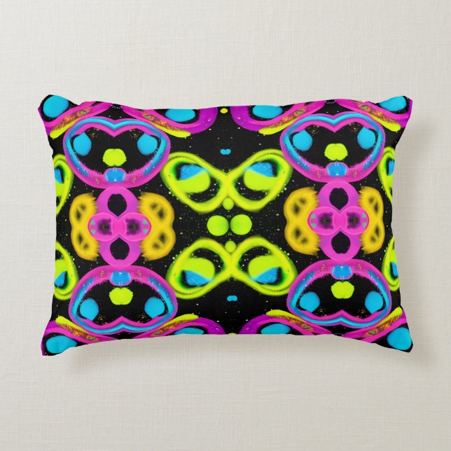 shiny Abstract art Decorative Cushion (Front)