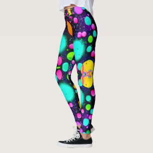 shiny Abstract art Leggings