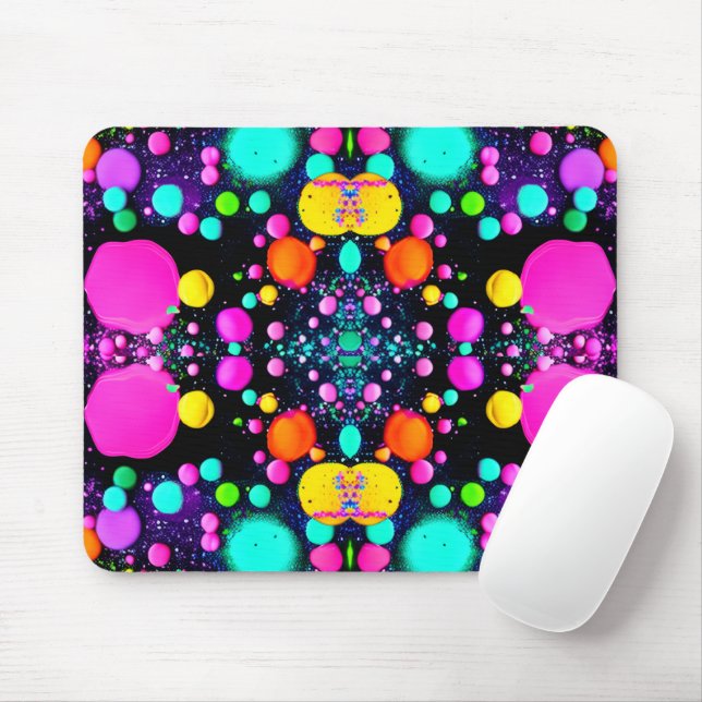 shiny Abstract art Mouse Mat (With Mouse)