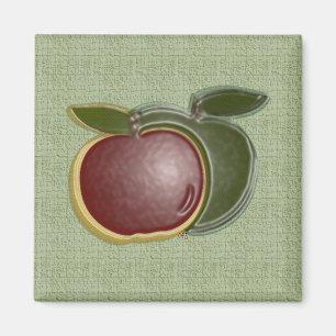 Shiny Apples (sage) Magnet