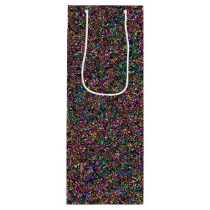 Shiny Bedazzled Flecks-WINE GIFT BAG