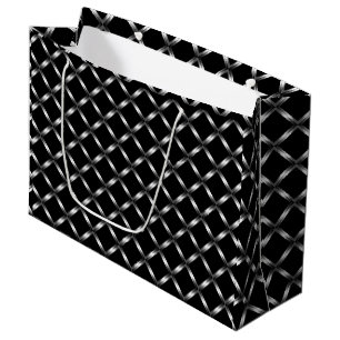 Shiny black Large Gift Bag