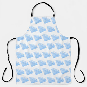 Shiny Blue Diamond Carat Apron
