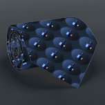 Shiny Blue Dreidel Tie<br><div class="desc">A modernistic, metallic blue dreidel against a dark, night-like background. Two of the Hebrew letters found on a dreidel, nun and shin, glow brightly.</div>