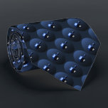 Shiny Blue Dreidel Tie<br><div class="desc">A modernistic, metallic blue dreidel against a dark, night-like background. Two of the Hebrew letters found on a dreidel, nun and shin, glow brightly.</div>