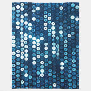 shiny blue sequins blanket