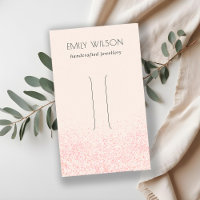 Shiny Blush Pink Glitter Texture Hair Clip Display