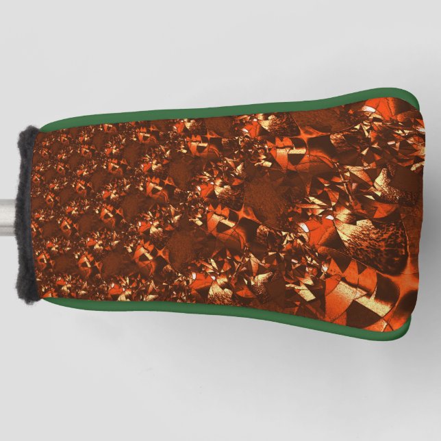 Shiny brownish coral, and similar to relief golf head cover (Front)